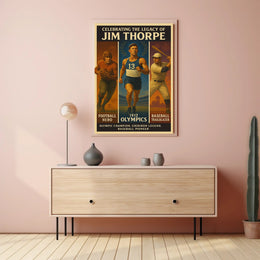 Celebrating the Legacy of Jim Thorpe Poster PosterGoat