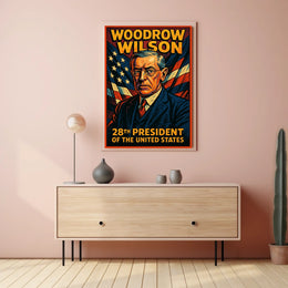 Woodrow Wilson 28th President Poster Scenic Wall Art