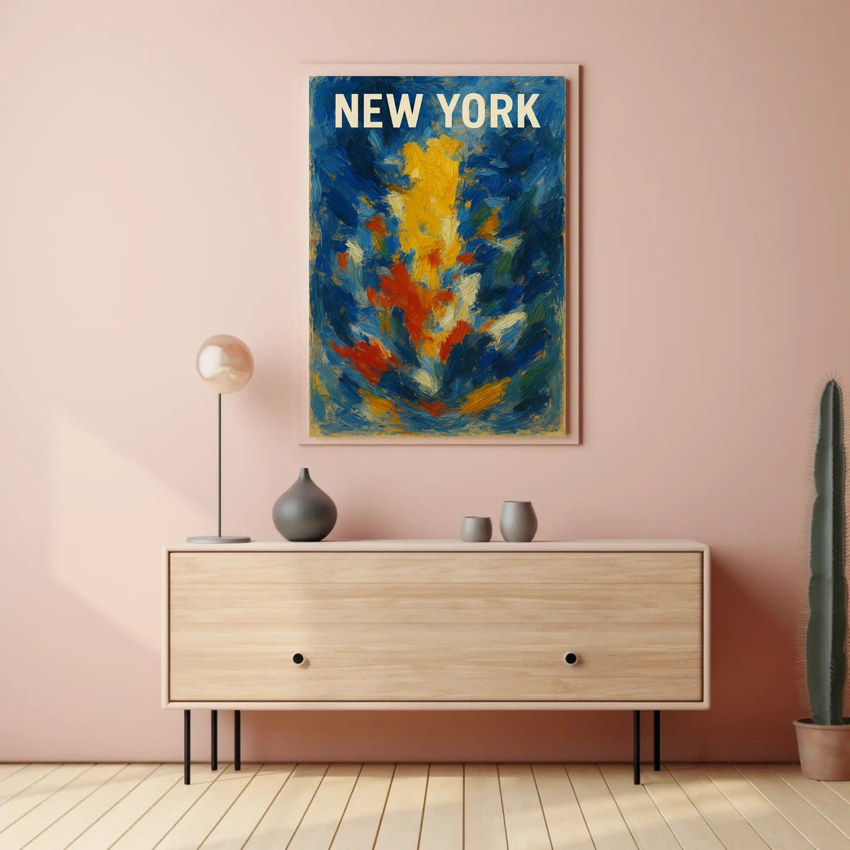 New York Abstract Expressionism Poster For Modern Decor