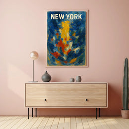 New York Abstract Expressionism Poster For Modern Decor