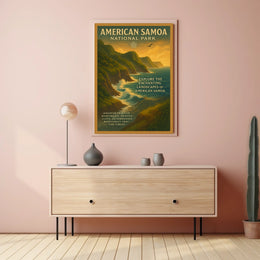American Samoa Scenic Travel Adventure National Park Poster