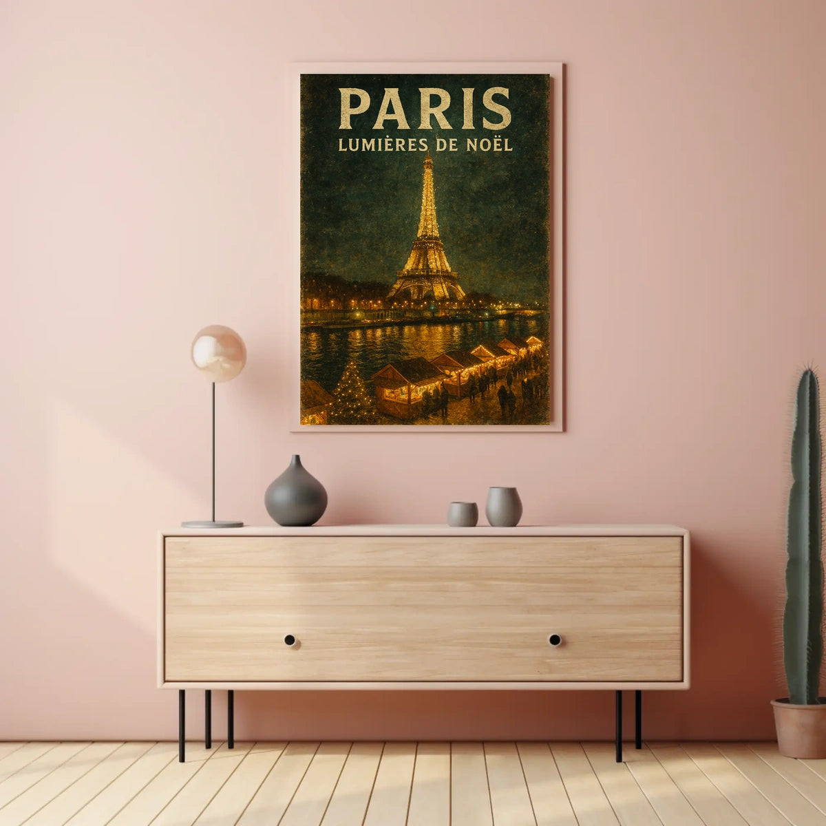 Paris Lumières De Noël Poster