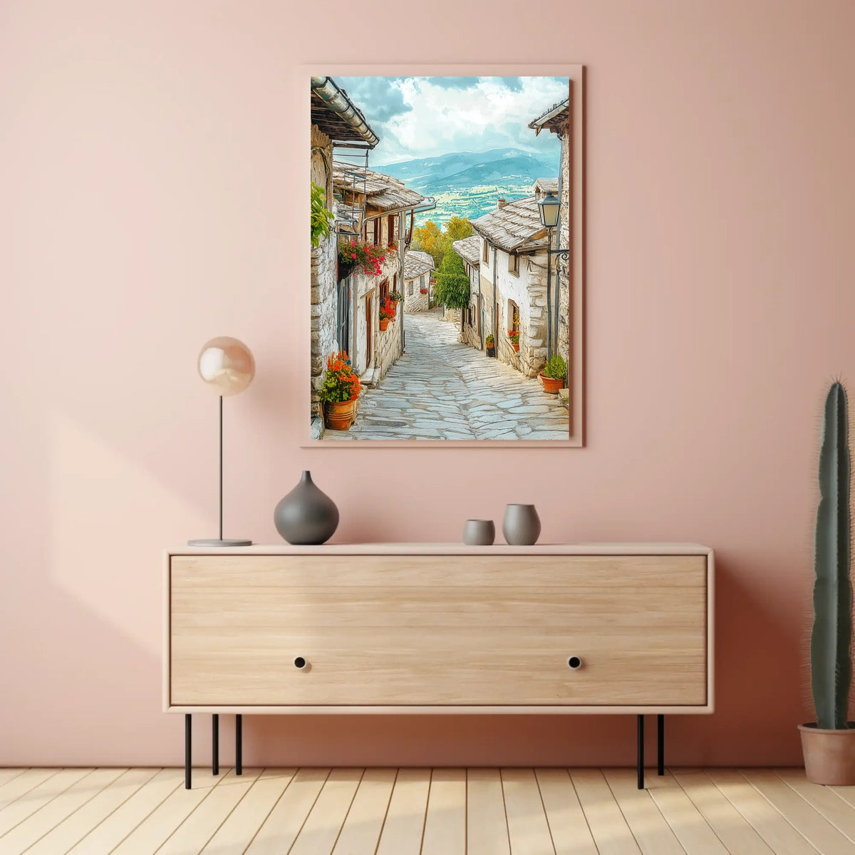 Albania Gjirokaster Historic Stone Streetspng Poster