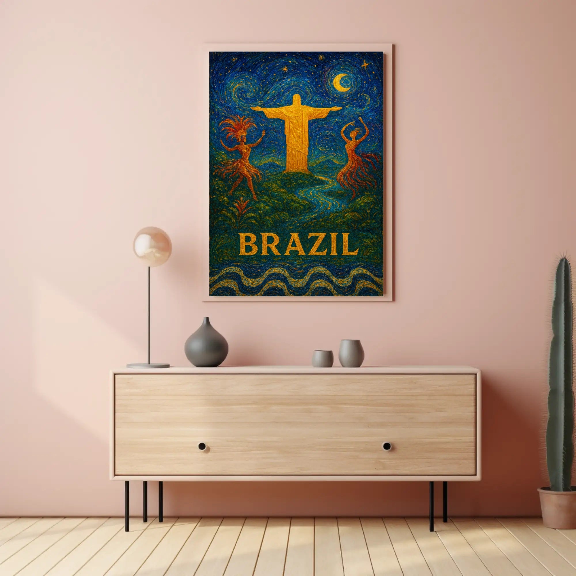 Brazil A Vibrant Celebration Poster