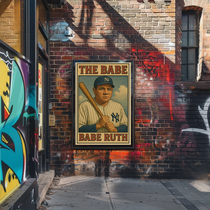 The Babe Ruth Poster 2 Vintage Poster