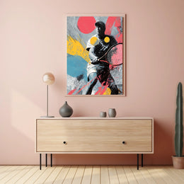 Dynamic Tennis Art Poster