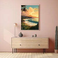 Tropical Sunset Serenity Poster
