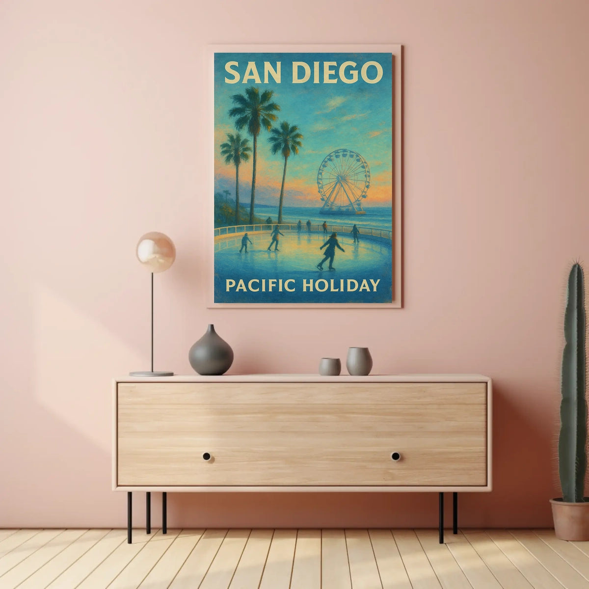 San Diego Pacific Holiday Poster