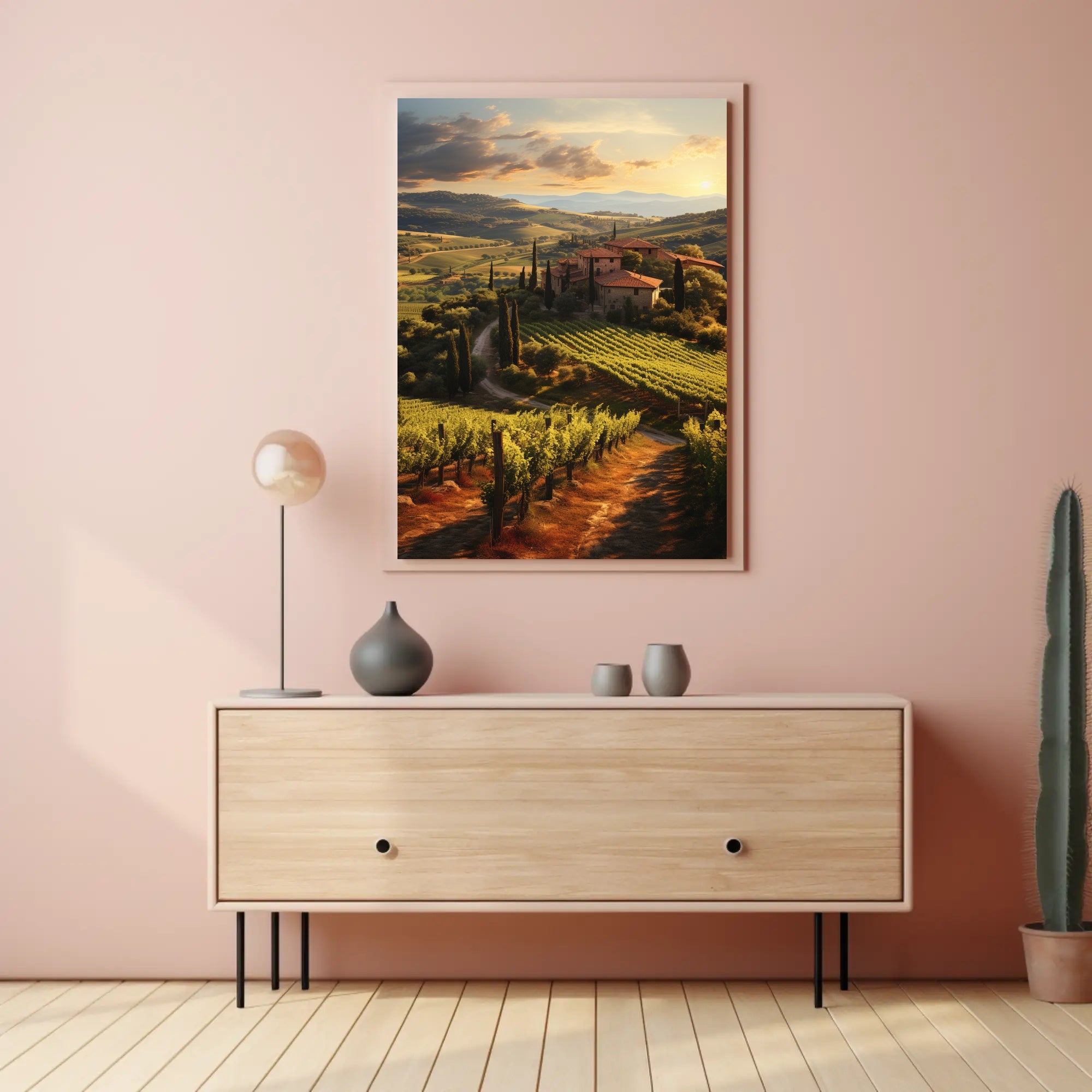 Tuscany Countryside Tranquil Escape Travel Poster