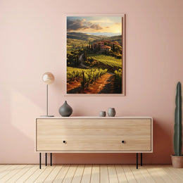 Tuscany Countryside Tranquil Escape Travel Poster