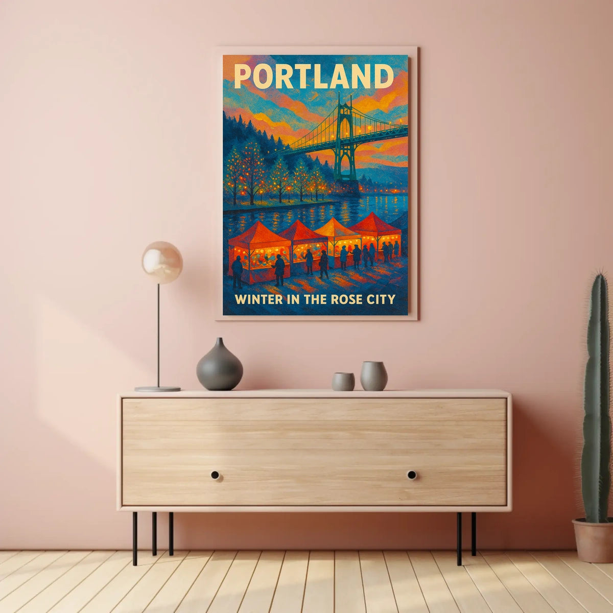 Winter In The Rose City Poster