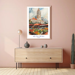 Ho Chi Minh Market Scene Poster PosterGoat
