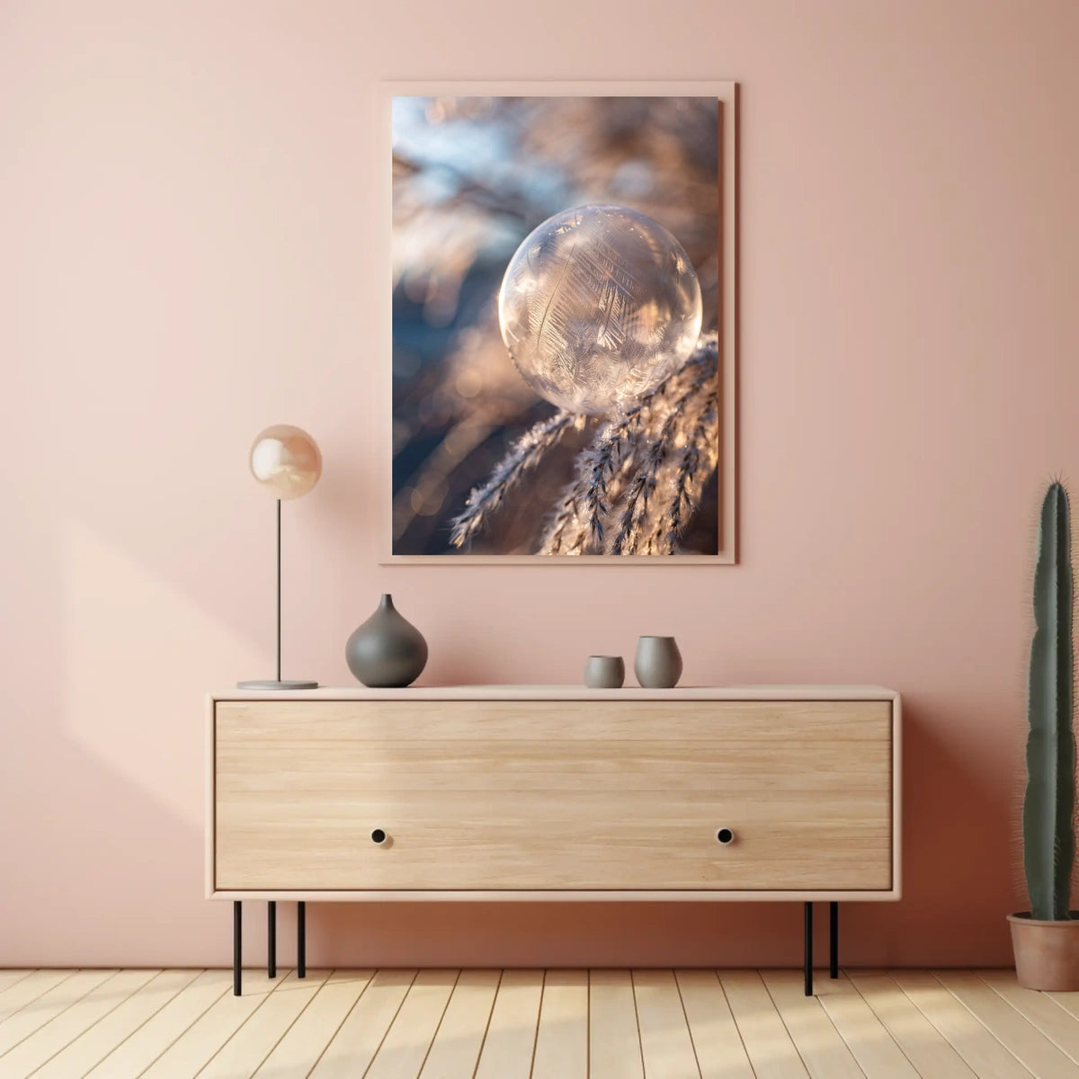 Frozen Bubble Sunrise: Abstract or Artistic Poster