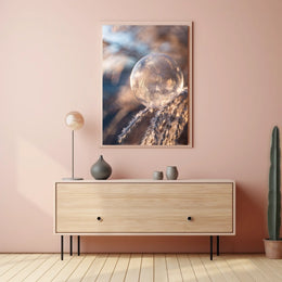 Frozen Bubble Sunrise: Abstract or Artistic Poster