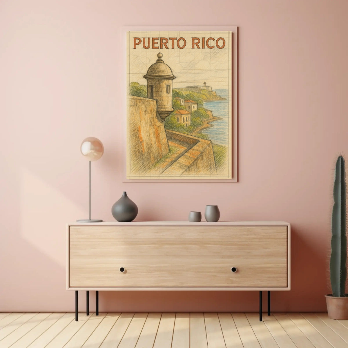 Puerto Rico Coastal Heritage Poster