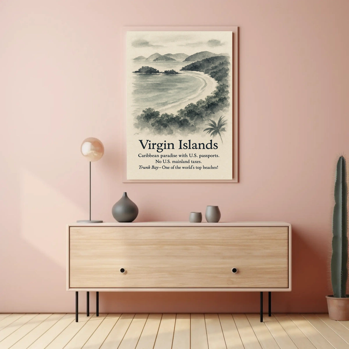 Virgin Islands Caribbean Paradise Poster