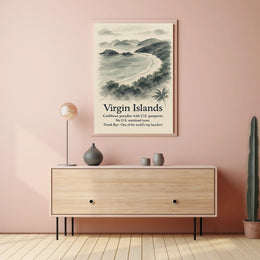 Virgin Islands Caribbean Paradise Poster