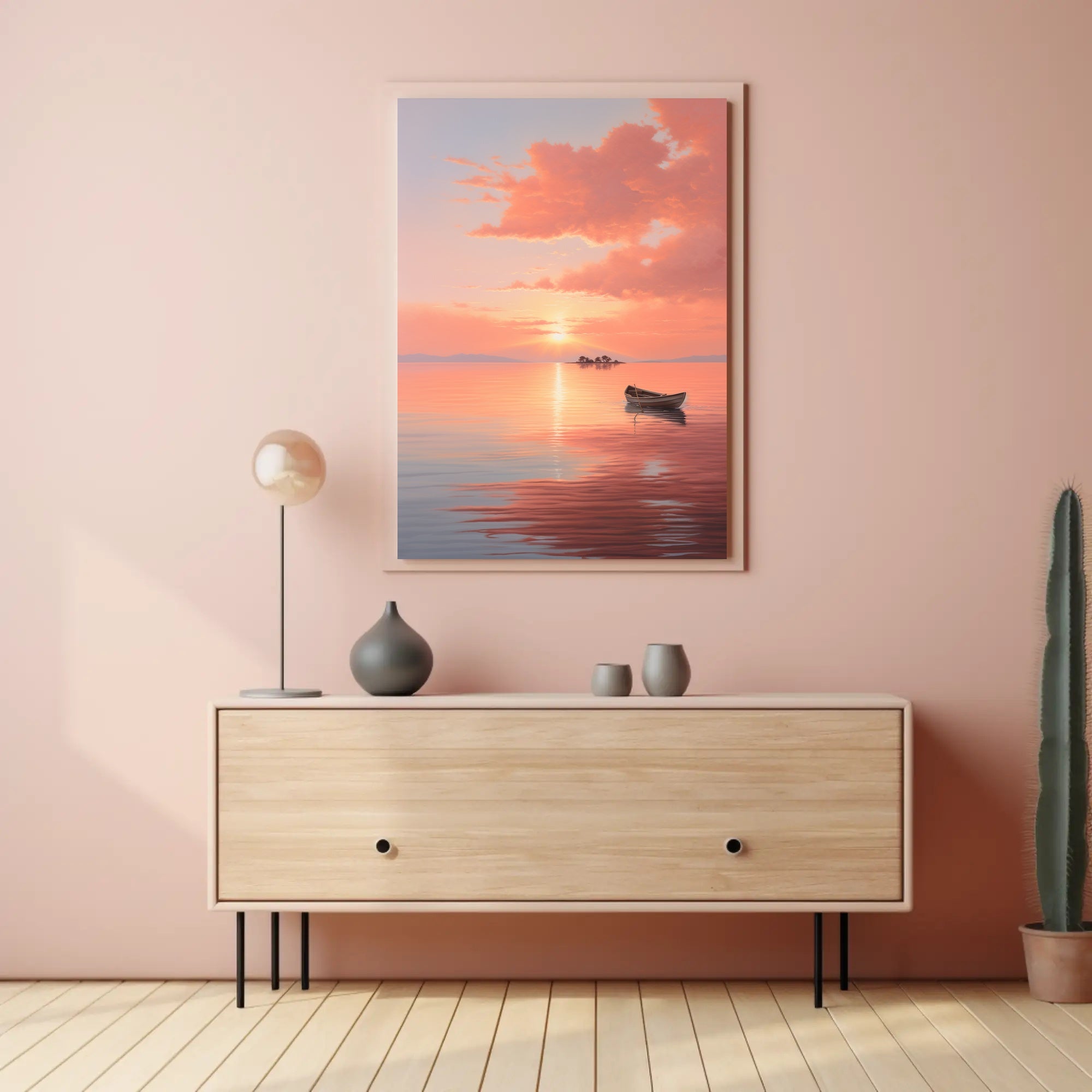 Serene Sunset Glow: Abstract, Artistic, or Pop Culture Poster