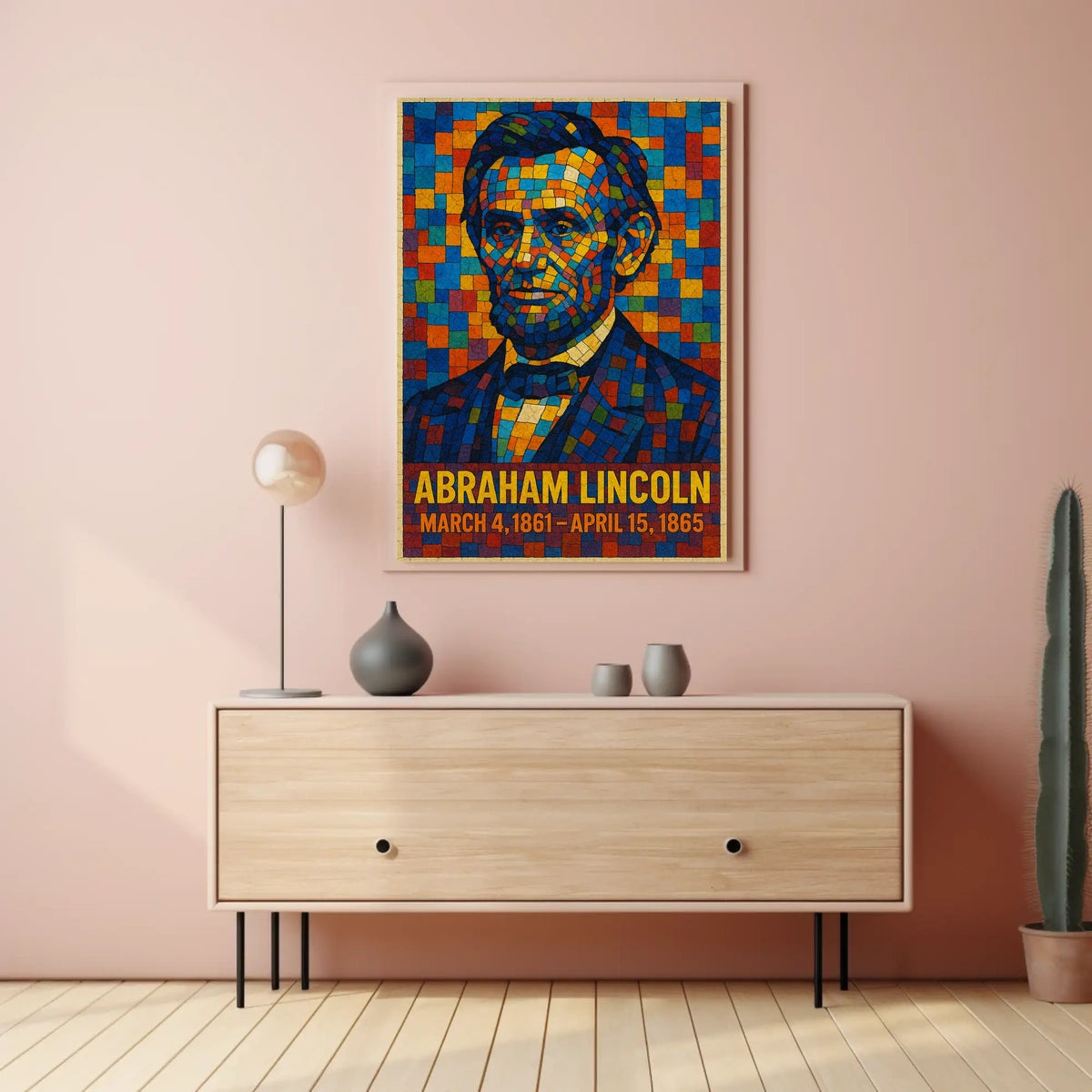 Abraham Lincoln A Mosaic Tribute Poster