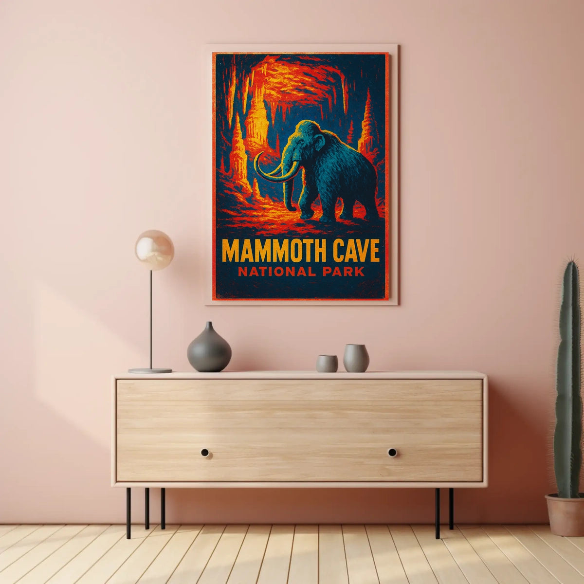 Mammoth Cave Vintage Adventure Poster