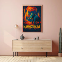 Mammoth Cave Vintage Adventure Poster