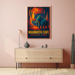 Mammoth Cave Vintage Adventure Poster