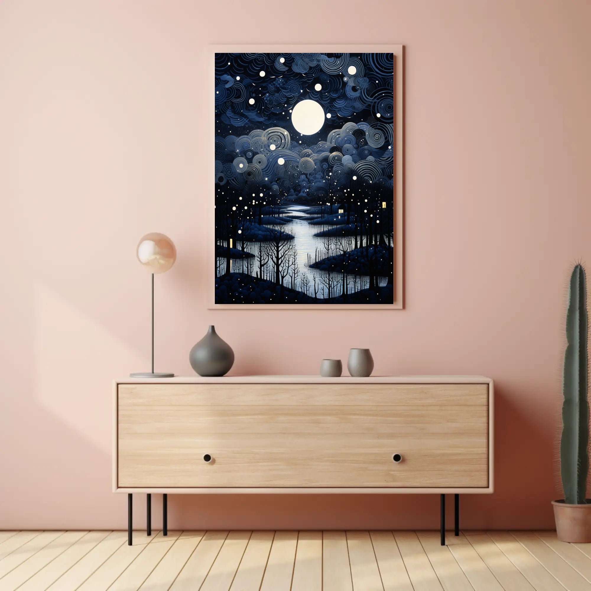 Enchanted Nightscape Poster PosterGoat