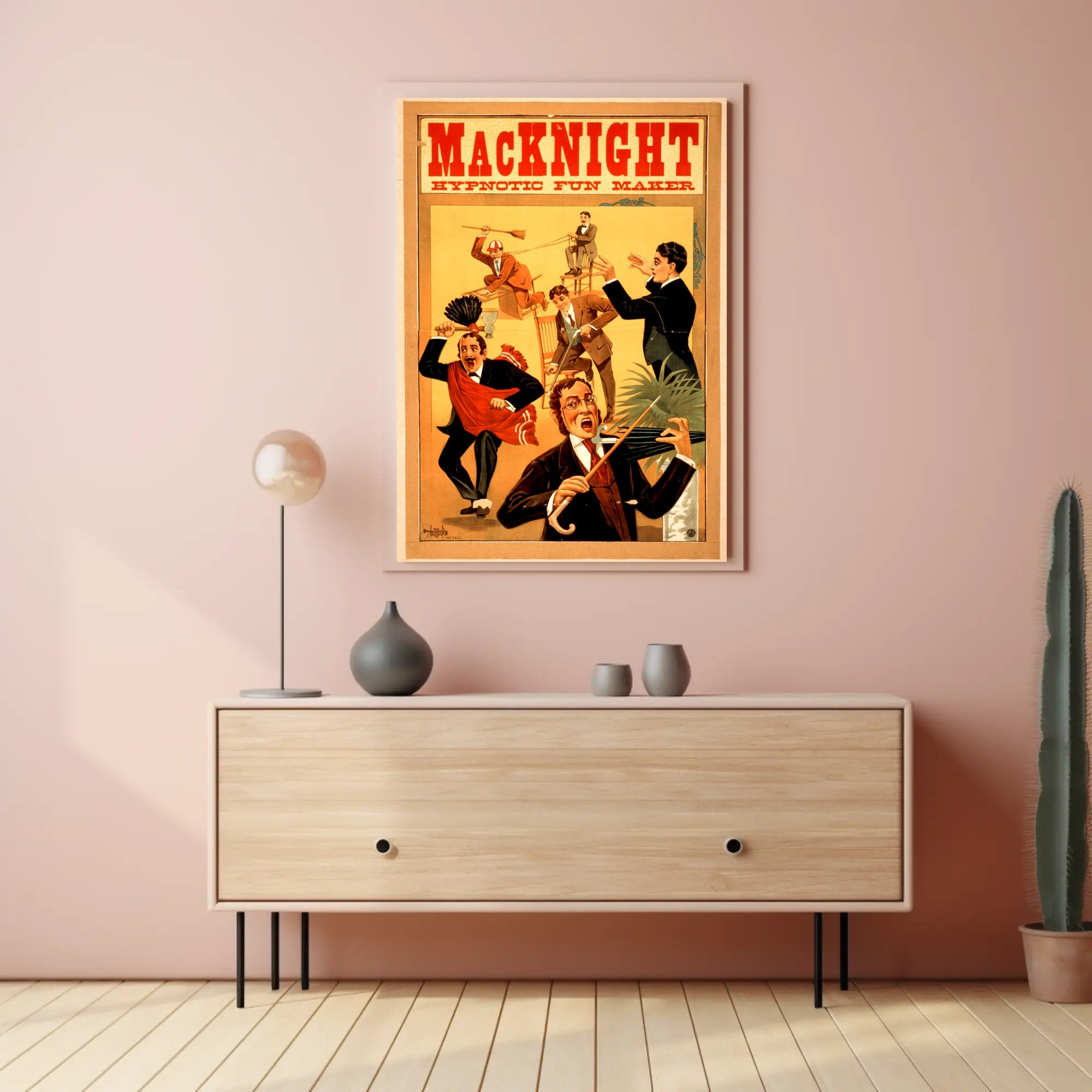 MacKnight Hypnotic Fun Maker Vintage Artistic Poster