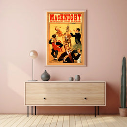 MacKnight Hypnotic Fun Maker Vintage Artistic Poster