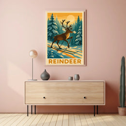 Reindeer Adventure Poster