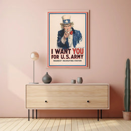 Uncle Sam Military Recruitment Call to Action Poster
