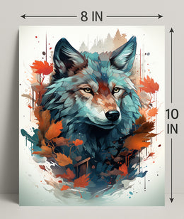 The Majestic Wolf Poster PosterGoat