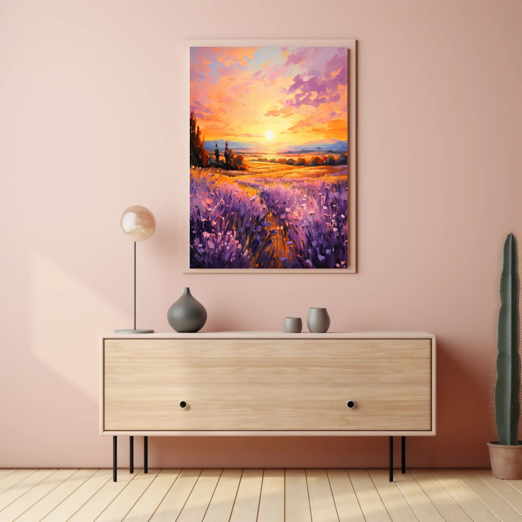 Lavender Sunset Poster