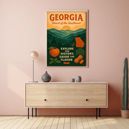 Georgia Heart Of The Southeast Poster