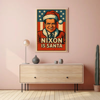 Nixon As Santa Poster