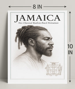 Jamaica NeoClassical Realism Portrait Poster PosterGoat