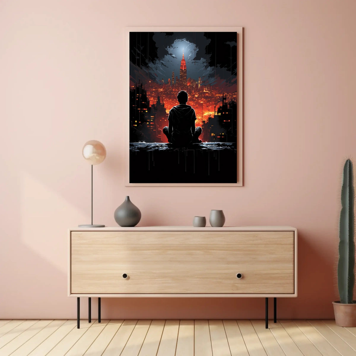 Cityscape Reflections Poster