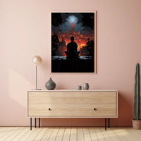 Cityscape Reflections Poster