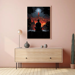 Cityscape Reflections Poster