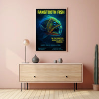 Fangtooth Fish Deep-Sea Predator Poster