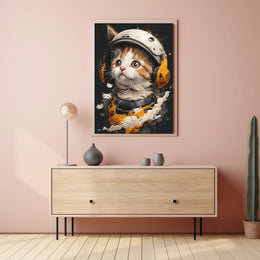 Cosmic Kitten Adventure Poster
