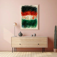 Abstract Watercolor Flag Poster