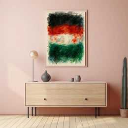 Abstract Watercolor Flag Poster