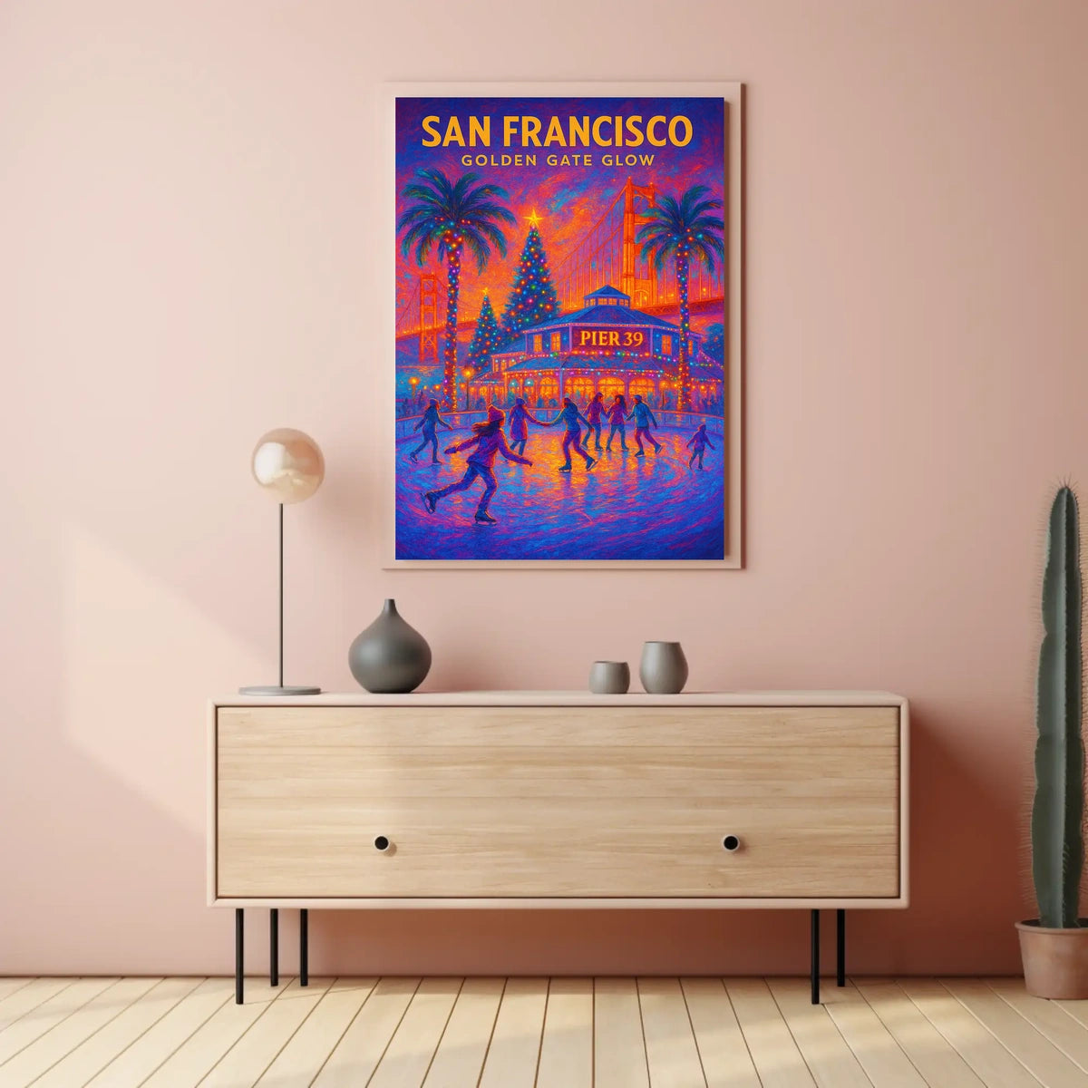 San Francisco Golden Gate Glow Poster
