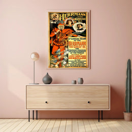 Herrmann the Great Co. Vintage Magic Illusion Show Poster
