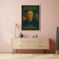 Franklin D. Roosevelt – 32nd President Poster PosterGoat