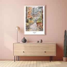 Serene Nara Autumn: Cultural or Heritage Poster PosterGoat