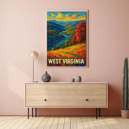 West Virginia Landscape Poster