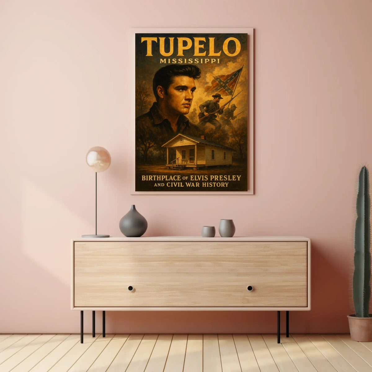 Tupelo, Mississippi Birthplace Of Poster