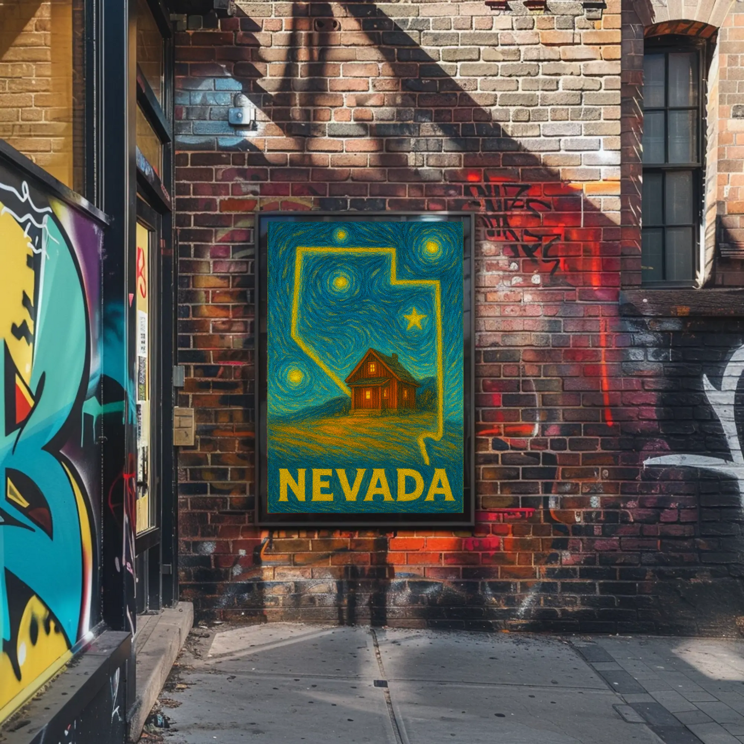 Nevada Starry Night Poster